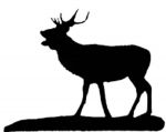 Point Stag Weathervane or Sign Profile - Laser cut 440mm